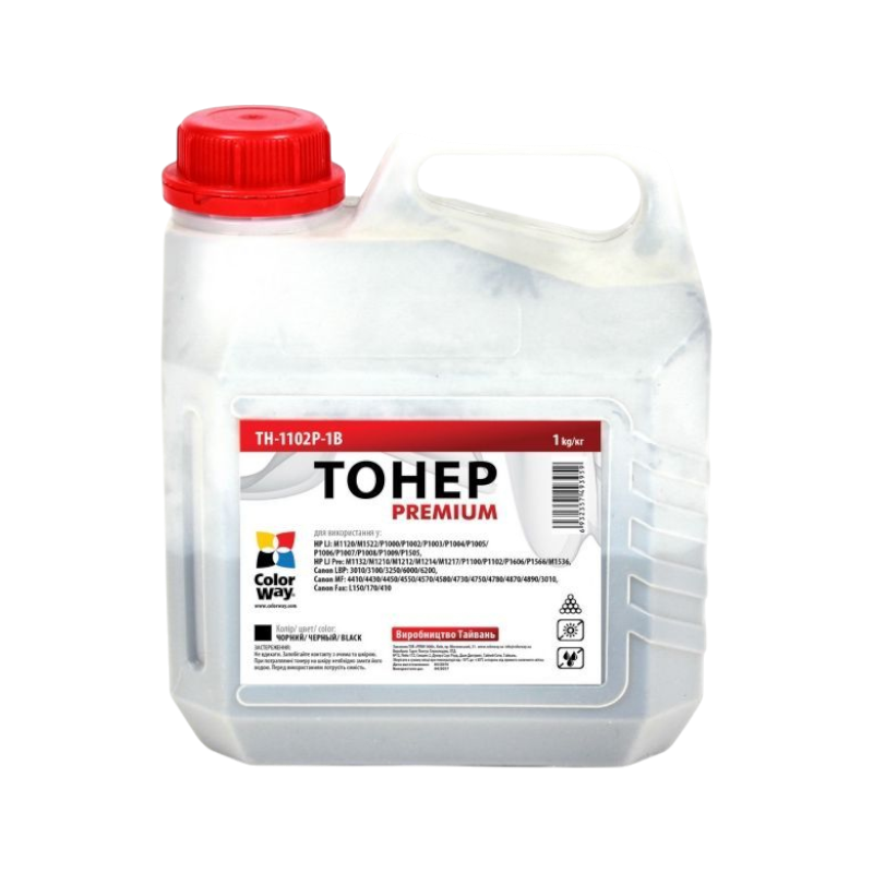 Тонер лазерний ColorWay 1кг, HP / Canon (TH-1102P-1B)